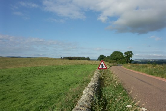 Road from Whittihgam to Alnham, Northumberland.