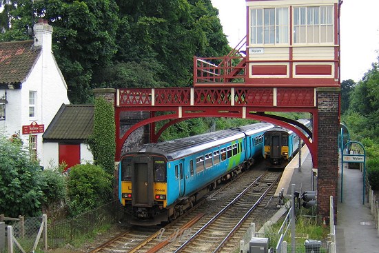 Wylam Railway Station, Tyne Valley Line, Northumberland.