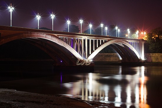 River Tweed, Berwick at night.