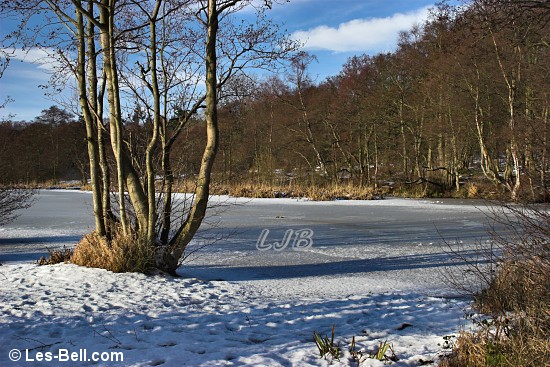 Bolam Lake - frozen.