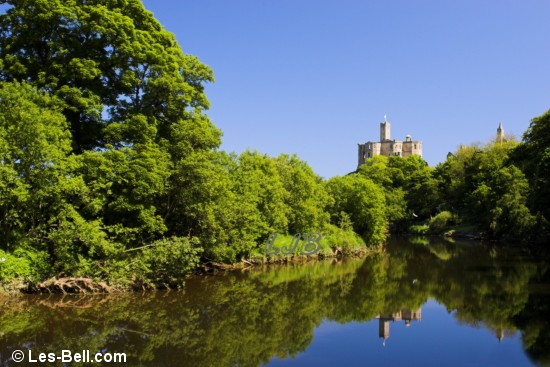 River Coquet and Warkworth Castle, Northumberland.