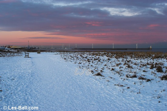 Winter sunset at Blyth.
