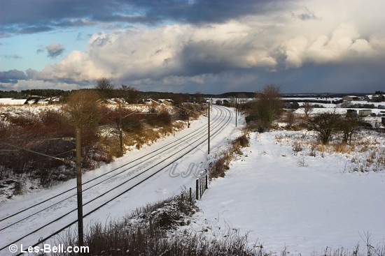 East Coast Main Line at Pegswood., Northumberland.