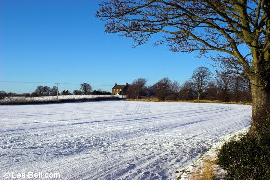 Snow at Bothal, Northumberland.