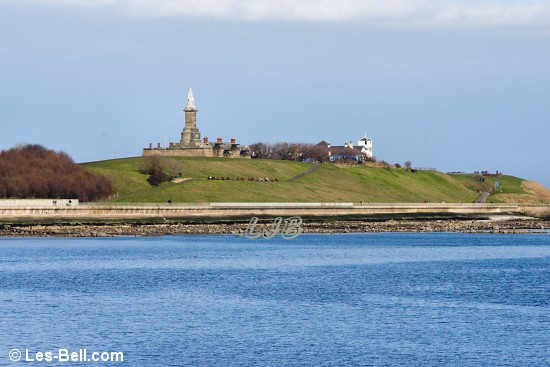 View to the Collingwood Monument at Tynemouth.