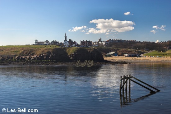 View to the headland at Tynemouth from Tynemouth Pier.