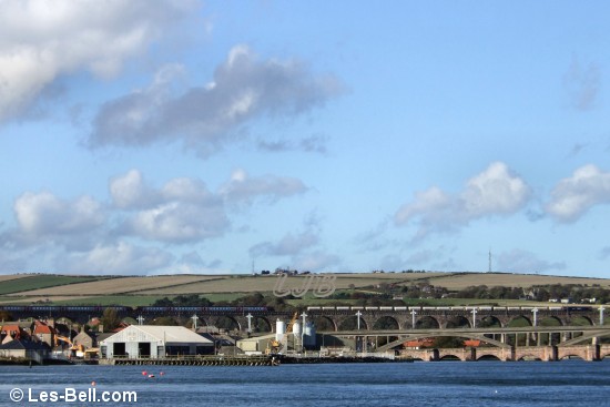 Bridges across the River Tweed at Berwick.