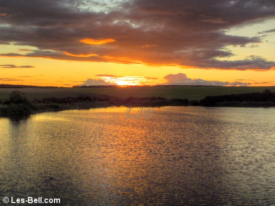Sunset at Hauxley, Northumberland. 