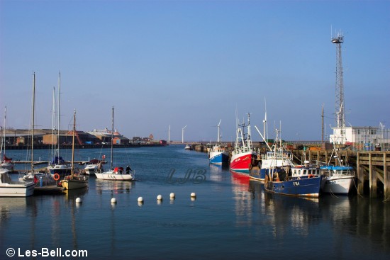 South Harbour and Marina at Port of Blyth, Northumberland.