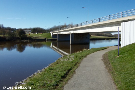 River Wansbeck at Stakeford Bridge, Northumberland. 