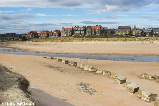 View across the River Aln to Alnmouth.
