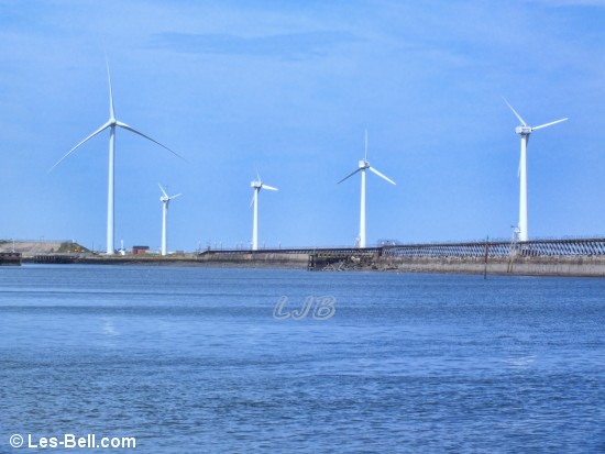 River Blyth wind turbines, Northumberland.