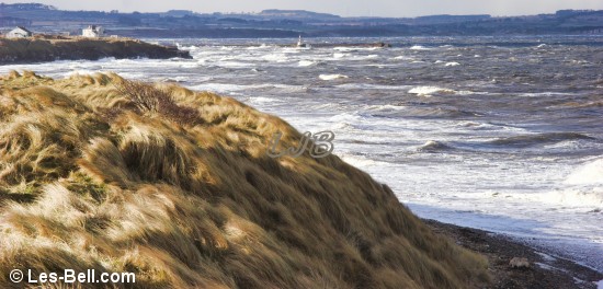 Rough sea at Hauxley on the Northumberland Coast.