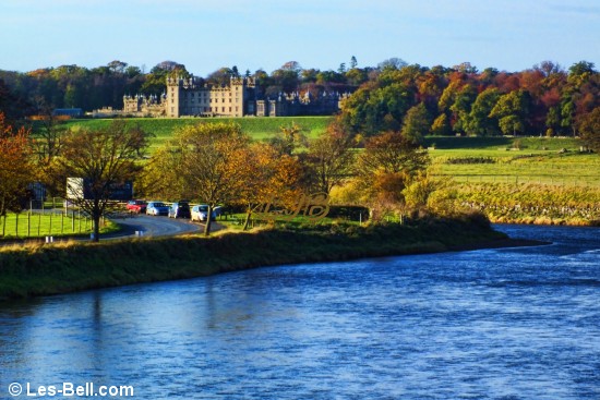 River Tweed and Floors Castle, Kelso, Scottish Borders.