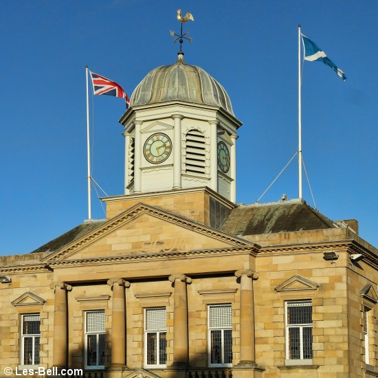 Kelso Town Hall clock, Scottish Borders.