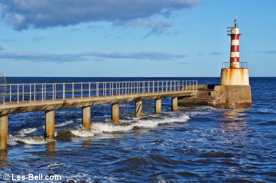 Amble Pier and Navigation Light, Northumberland Coast.