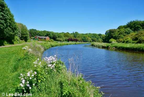 River Wansbeck at Wansbeck Riverside Park.