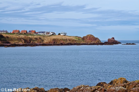 View across Coldingham Bay to St. Abbs.