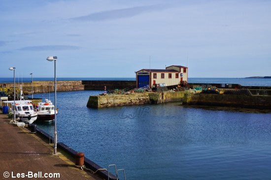 St. Abbs Harbour and the Lifeboat Station.