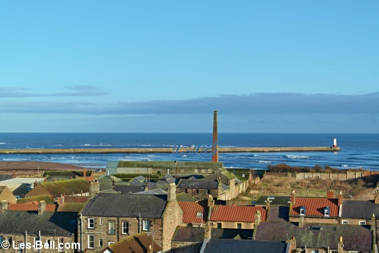 View over Spittal to Berwick Pier.