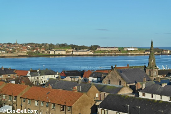 View over Spittal and the River Tweed to Pier Road, Berwick.