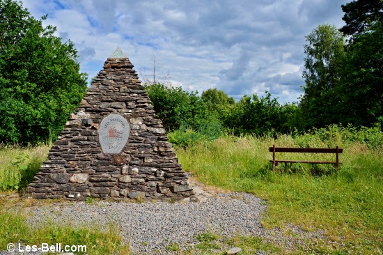 Galloway Forest 50th anniversary cairn.