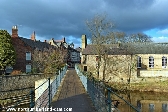 View of the footbridge and the Chantry.