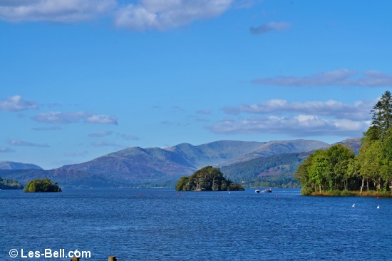 View along Lake Windermere from Bowness.