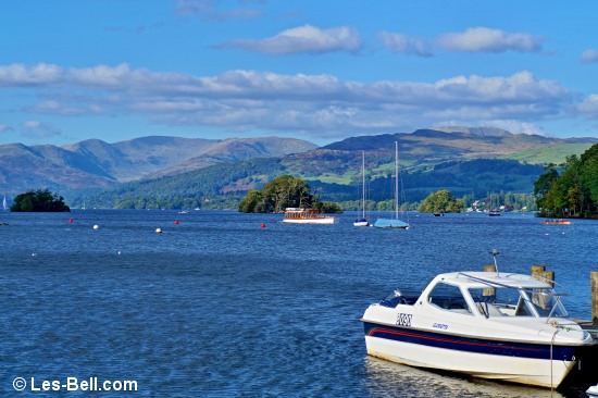 View along Lake Windermere from Bowness.