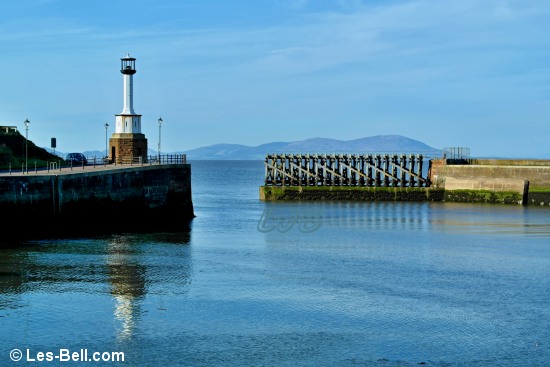 Maryport Lighthouse which overlooks the harbour entrance.