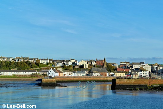 Maryport Harbour entrance seen from the pier.