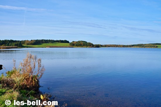 Ladyburn Lake at Druridge Bay on the Northumberland Coast.
