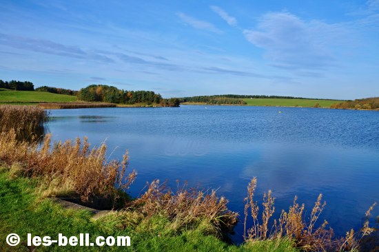Ladyburn Lake at Druridge Bay on the Northumberland Coast.