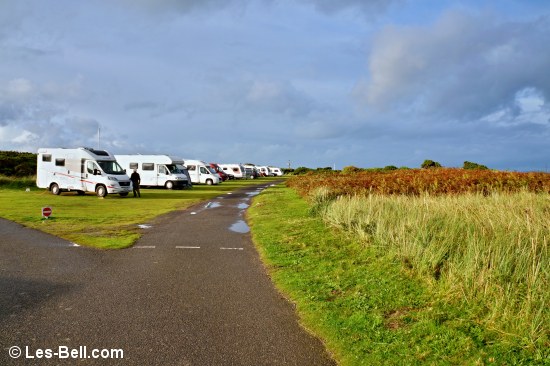 Caravan site at New England Bay in Dumfries and Galloway, Scotland.