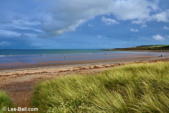 Beach at New England Bay in Dumfries and Galloway, Scotland.