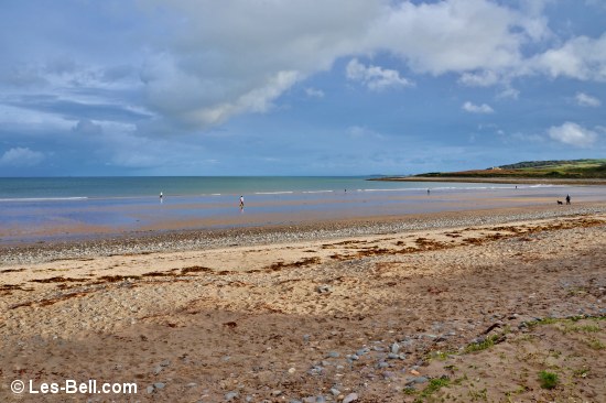 Beach at New England Bay in Dumfries and Galloway, Scotland.