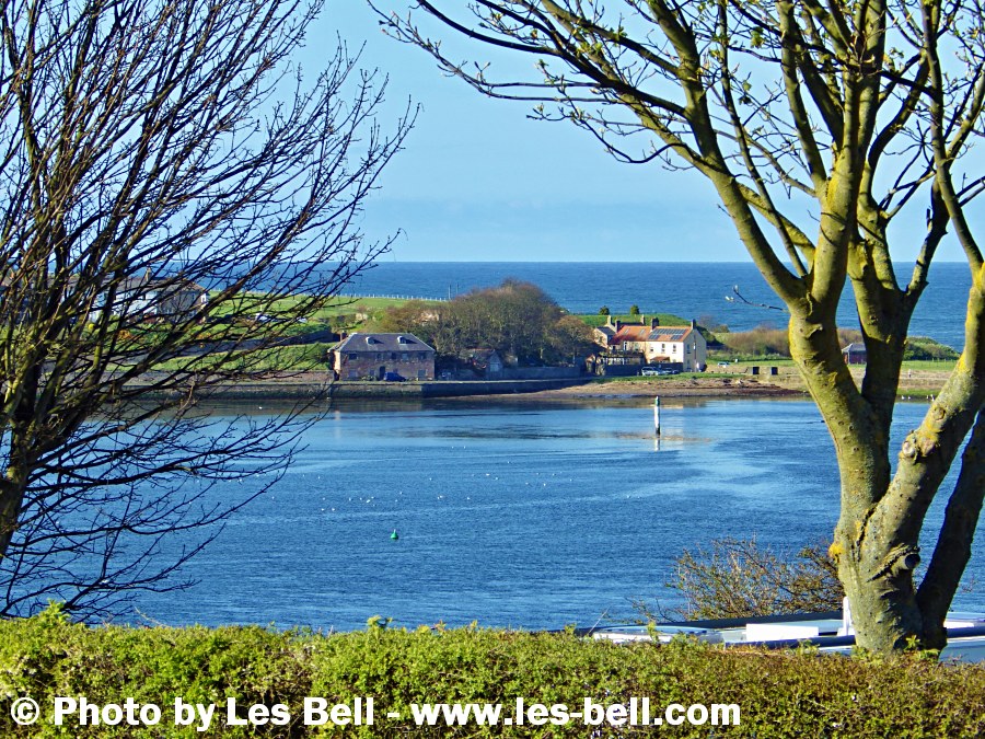 View from our caravan at Berwick Seaview Caravan Club Site at Spittal on the Northumberland coast.