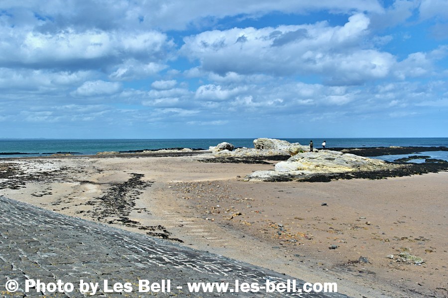 View of the beach at St Andrews, Fife, Scotland.