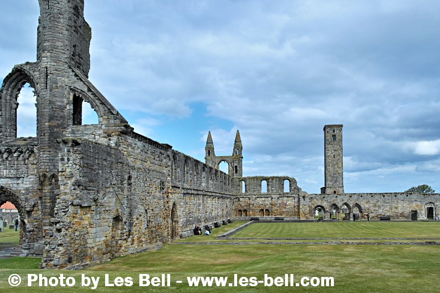 St Andrews Cathedral ruins, Fife, Scotland.