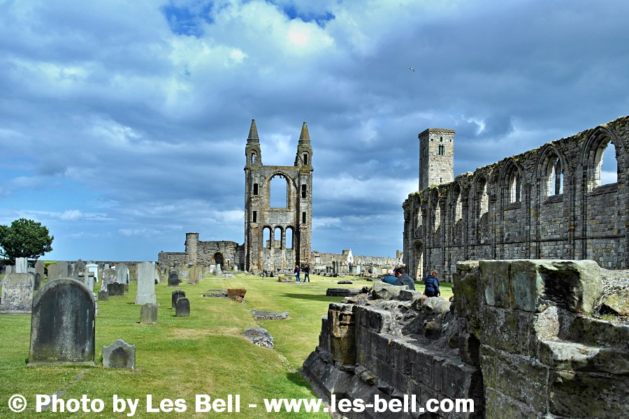 St Andrews Cathedral ruins, Fife, Scotland.