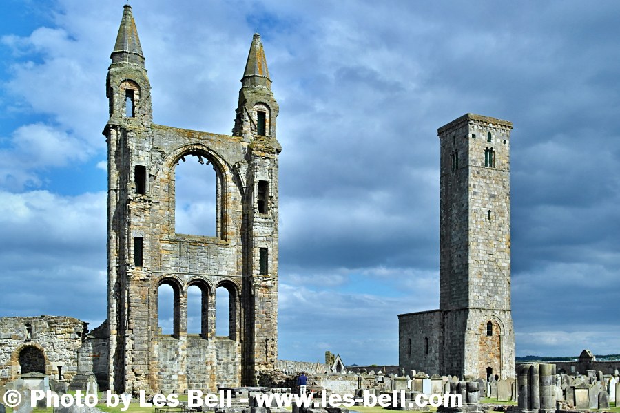 St Andrews Cathedral ruins, Fife, Scotland.