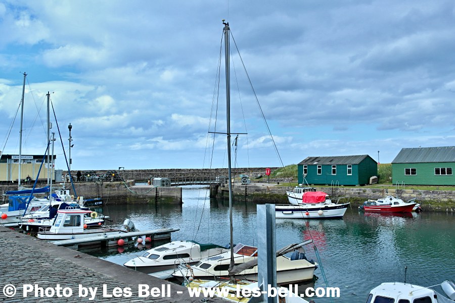 View of the harbour at St Andrews, Fife, Scotland.