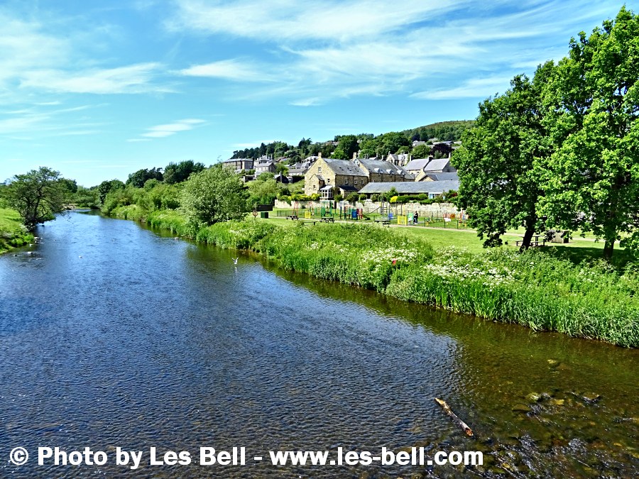 River Coquet at Rothbury in Northumberland.